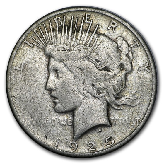1925-S Peace Dollar VG/VF 1925-S Peace Dollar VG/VF